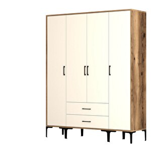 Kumsal 4 Kapili (sts) Gardrop - Li̇dya / Krem