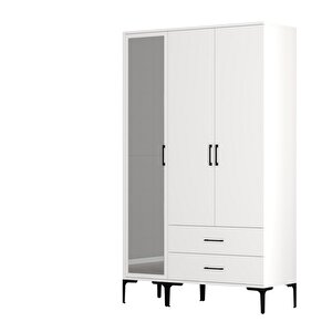 Kumsal 3 Kapili (rt) Gardrop - Beyaz / Beyaz