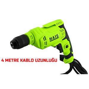 Haıs 6110 Darbesiz Elektirikli Matkap 10mm Mandren Delici 450w Yeşil