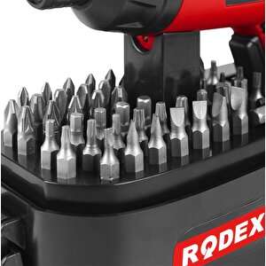 Rodex Rdx308  Şarjli Tornavi̇da 3.6v 1.5ah 210rpm Li-ion 54 Parça