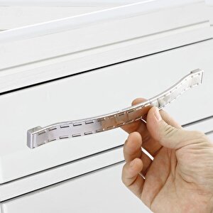 Akasya Metal Mobilya Mutfak Dolabı Çekmece Kapı Dolap Kulpu Kulbu Krom (224 Mm-22.4 Cm) Kulpları