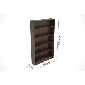 Wall Masif Ahşap Kitaplık 90 Cm