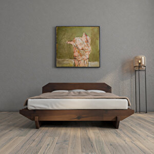 Platform Masif Ahşap Ceviz Karyola 120x200 120x200 cm