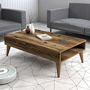 Valensi̇ya 140cm Tv Üni̇tesi̇ Ve Orta Sehpa Takimi - Cevi̇z / Cevi̇z Ceviz-Ceviz