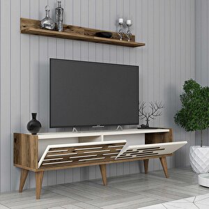 Valensi̇ya 140cm Tv Üni̇tesi̇ - Cevi̇z / Krem Ceviz-Krem