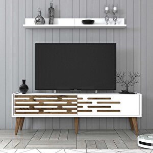 Valensi̇ya 140cm Tv Üni̇tesi̇ - Beyaz / Beyaz Beyaz