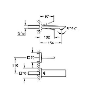 Grohe Allure 2 Delikli Lavabo Bataryası S-boyut - 19309002
