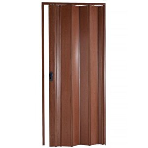 Akordiyon Kapı 147x249 Ceviz Camsız 12 Mm Katlanır Akordeon Pvc 147x249 cm