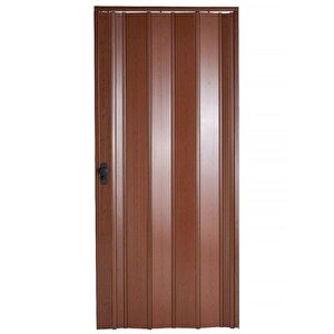 Akordiyon Kapı 147x208 Ceviz Camsız 12 Mm Katlanır Akordeon Pvc 147x208 cm