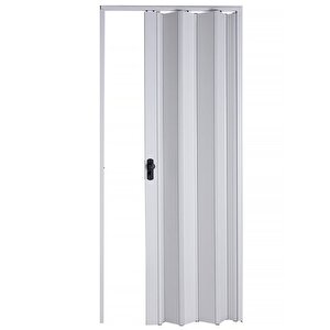 Akordiyon Kapı 72x237 Beyaz Camsız 12 Mm Katlanır Akordeon Pvc 72x237 cm