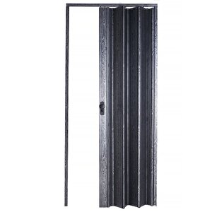 Akordiyon Kapı 102x194 Karaağaç Camsız 12 Mm Katlanır Akordeon Pvc 102x194 cm