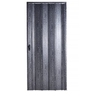 Akordiyon Kapı 117x248 Karaağaç Camsız 12 Mm Katlanır Akordeon Pvc 117x248 cm
