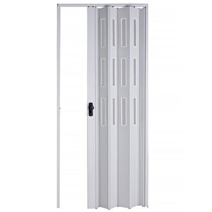 Sarpaş Akordiyon Kapı 72x182 Beyaz Camlı 12 Mm Katlanır Akordeon Pvc