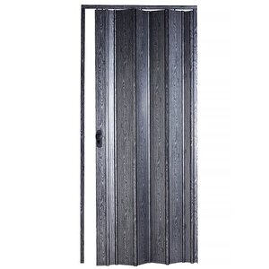 Akordiyon Kapı 147x220 Karaağaç Camsız 12 Mm Katlanır Akordeon Pvc 147x220 cm