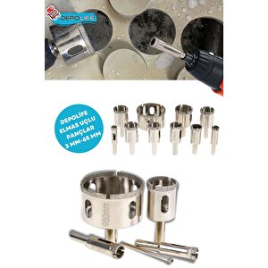 Altıgen Bits Girişli Matkap Uç Seti 10 Parça 6 Gen Saplı 1/4 Hex Ahşap Metal Uç Takımı