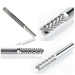 Karbür Tungsten  Uç 1mm  Alüminyum Demir Işleme Freze Cnc Kesici Ucu