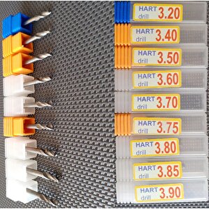 Kalıpçı Tornacı Delme Cnc Router Karbür Uç Seti 3.20mm 3.40mm 3.50mm 3.60 Carbide Matkap Uç Seti 4lü