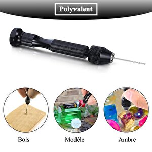 Mini El matkap 25li matkap ucu 0,5 – 3,0 mm Hassas el matkabı seti metal ahşap kuyumcu model yapımı