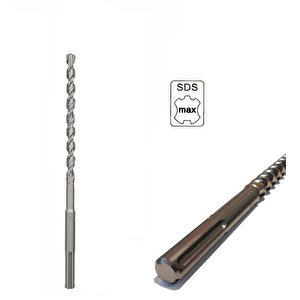 SdsMax Kırıcı Delici için Matkap Ucu (20mm) 4 Flüt Elmaslı 550mm Uzunluk AEG BOSCH Hilti Metabo