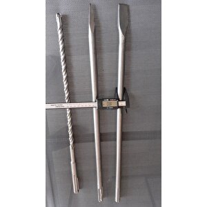 SdsMax Kırıcı Delici için Matkap Ucu (20mm) 4 Flüt Elmaslı 550mm Uzunluk AEG BOSCH Hilti Metabo
