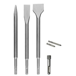 Duvar beton kırma  Delme Kazıma Için Sds Plus Hilti Uç Seti vidalama Bits Adaptörlü Keski Murc Uç Takımı