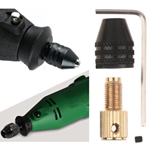 Motor Gravür Makinası Için Anahtarsız Mandren 2.4mm Kaplin M7 Kısa Kuyruk Ödev Proje Uygulama Arge