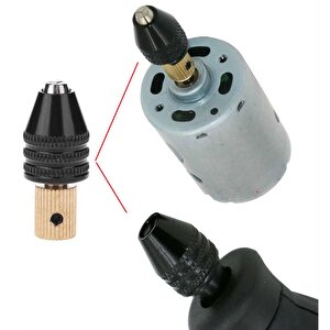 Motor Gravür Makinası Için Anahtarsız Mandren 2.4mm Kaplin M7 Kısa Kuyruk Ödev Proje Uygulama Arge