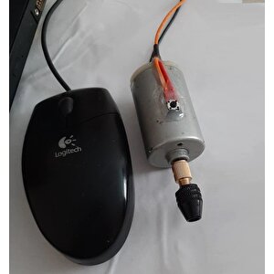Motor Gravür Makinası Için Anahtarsız Mandren 2.4mm Kaplin M7 Kısa Kuyruk Ödev Proje Uygulama Arge
