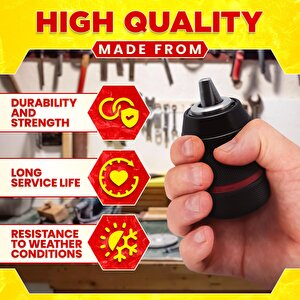 13mm Metal Kilitlemeli Agır Hizmet Matkap Kırıcı Mandreni 1/2" girişli Anahtarsız otomatik Kilit Mandren SDS plus Adaptörlü