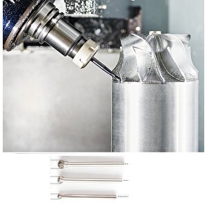 Karbür Uç Seti 2.0mm 2.6mm 4.6mm Carbide Cnc Router Ucu Yoğun Çelik Metal Ahşap Işleme Ucu 3 Lü Set