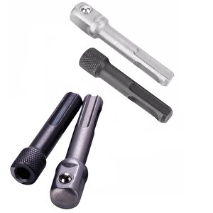 Sds Hilti Kırıcı Delici Için Lokma Adaptörü Ve Altıgen Bits Vidalama Adaptör Dönüştürücü Seti 2 Pcs