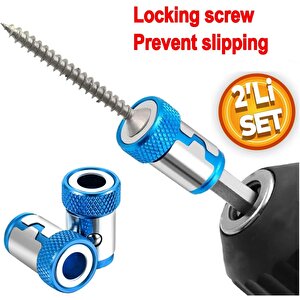 Manyetik mıknatıslama halkası Manyetik Vida Tutucu  hex 1/4 ph pz yıldız matkap ucu için güçlü 2li