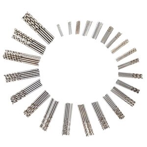 150 Parçalı Hss Çelik Matkap Uç Seti 0.4mm - 3.2mm Aralığında Saklama Kutulu  Mikro Matkap Uç Seti