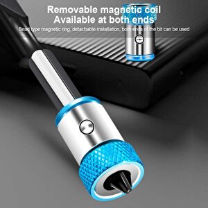 Manyetik mıknatıslama halkası 5 adet Manyetik Vida Tutucu 1/4 ph pz yıldız matkap ucu için