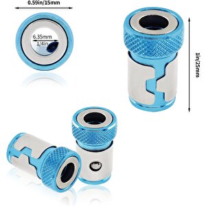 Manyetik mıknatıslama halkası 5 adet Manyetik Vida Tutucu 1/4 ph pz yıldız matkap ucu için