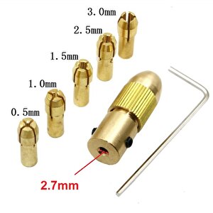 Otomatik Mandrel Mini Motor Mandreni Chuck Üniversal 2.7mm Mil Penset Okul Proje Ödev Hobi 5li Pens