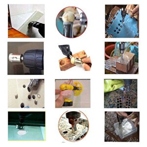 Cam Fayans Mermer Granit  Delme Pancı Boru Tipi Elmas Karot Uç 30mm