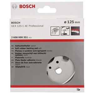 125 Mm Zımpara Tabanı Ekstra Yumuşak Gex 2608000351