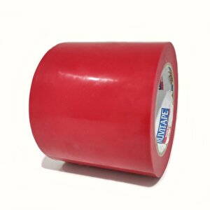 Yer İşaretleme Bandı Kırmızı 10cmx30m Kırmızı Zemin Yer İşaretleme İkaz Bantı 100mm Kırmızı