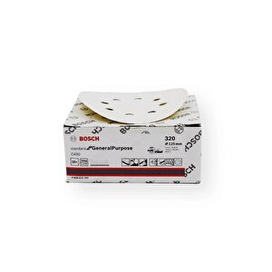 C450 125 Mm 8 Delikli 320 Kum Zımpara Kağıdı 50'li 2608621747