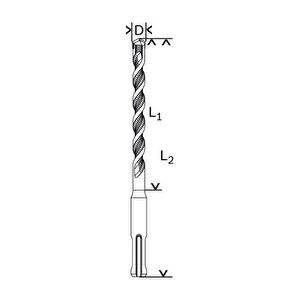 20 X 260 Mm Sds Plus-1 Kırıcı Delici Matkap Ucu 2608680290