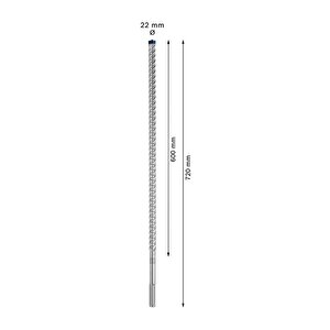 Expert 22 X 720 Mm Yeni Sds Max-8x Delme Ucu 2608900235