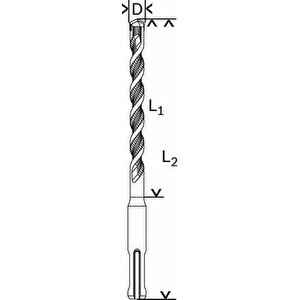 Bosch 6 X 160 Mm Sds Plus-1 Kırıcı Delici Matkap Ucu 2608680263