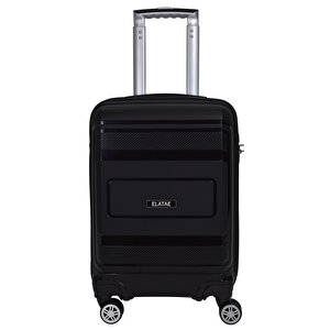 Premium Polipropilen Kırılmaz 2'li Valiz Seti Kabin Boy Ve Makyaj 2'li Set Siyah V305