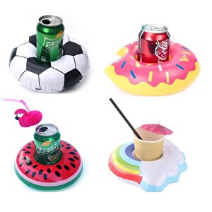 4lü Şişme Havuz Deniz Bardak Tutucu Float Bar Seti