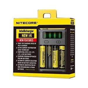 I4 İntelli Charger Li-ion Universal Pil Şarj Cihazı 4lü