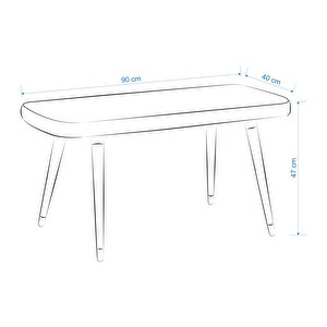 Vilinze Eames Sandalye-bank Avanos  Ahşap Mdf Mutfak Masası Takımı - 70x120 Cm