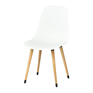 Vilinze Eames Sandalye-bank Avanos  Ahşap Mdf Mutfak Masası Takımı - 70x120 Cm