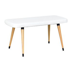 Vilinze Eames Sandalye-bank Avanos  Ahşap Mdf Mutfak Masası Takımı - 70x120 Cm