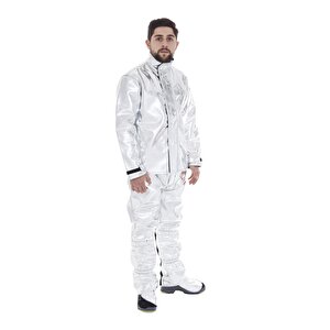 Alümi̇ni̇ze Yangina Yaklaşma Elbi̇ses Ceket Pantolon Başlik